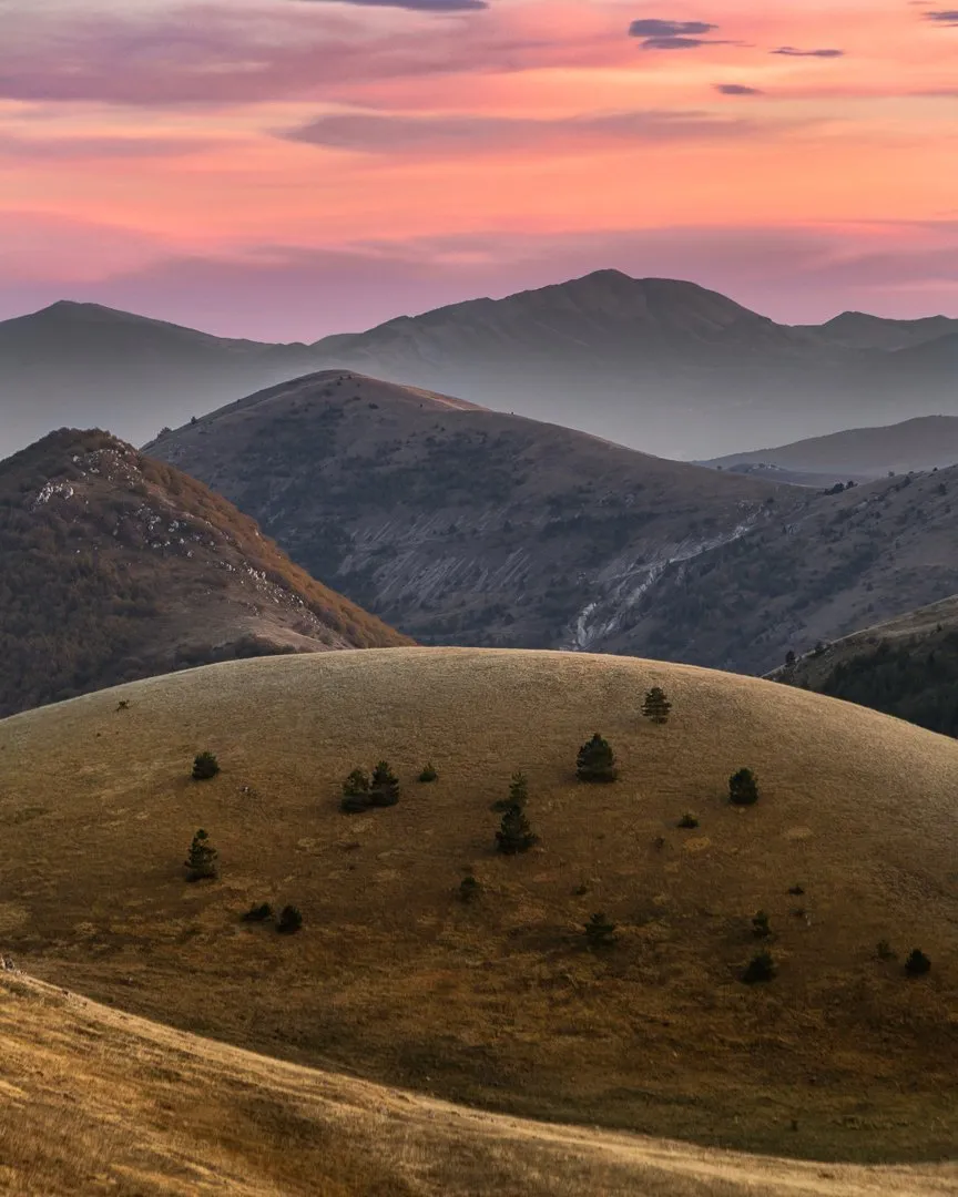 Campo Imperatore al tramonto