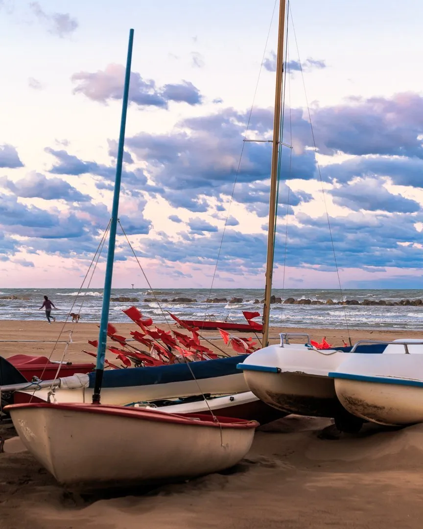 Barche sul lungomare